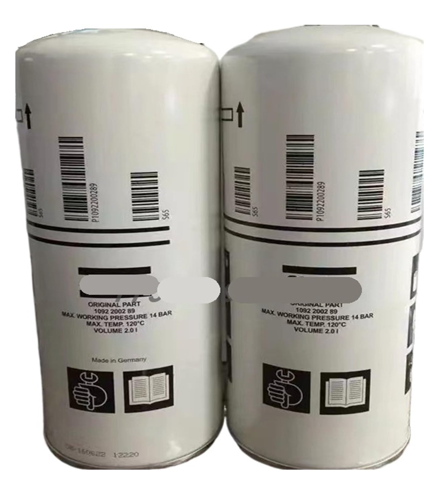 YLPWKMVZ 1pcs 1092200289 Air compressor filter element, screw air compressor oil separation core 1092200289