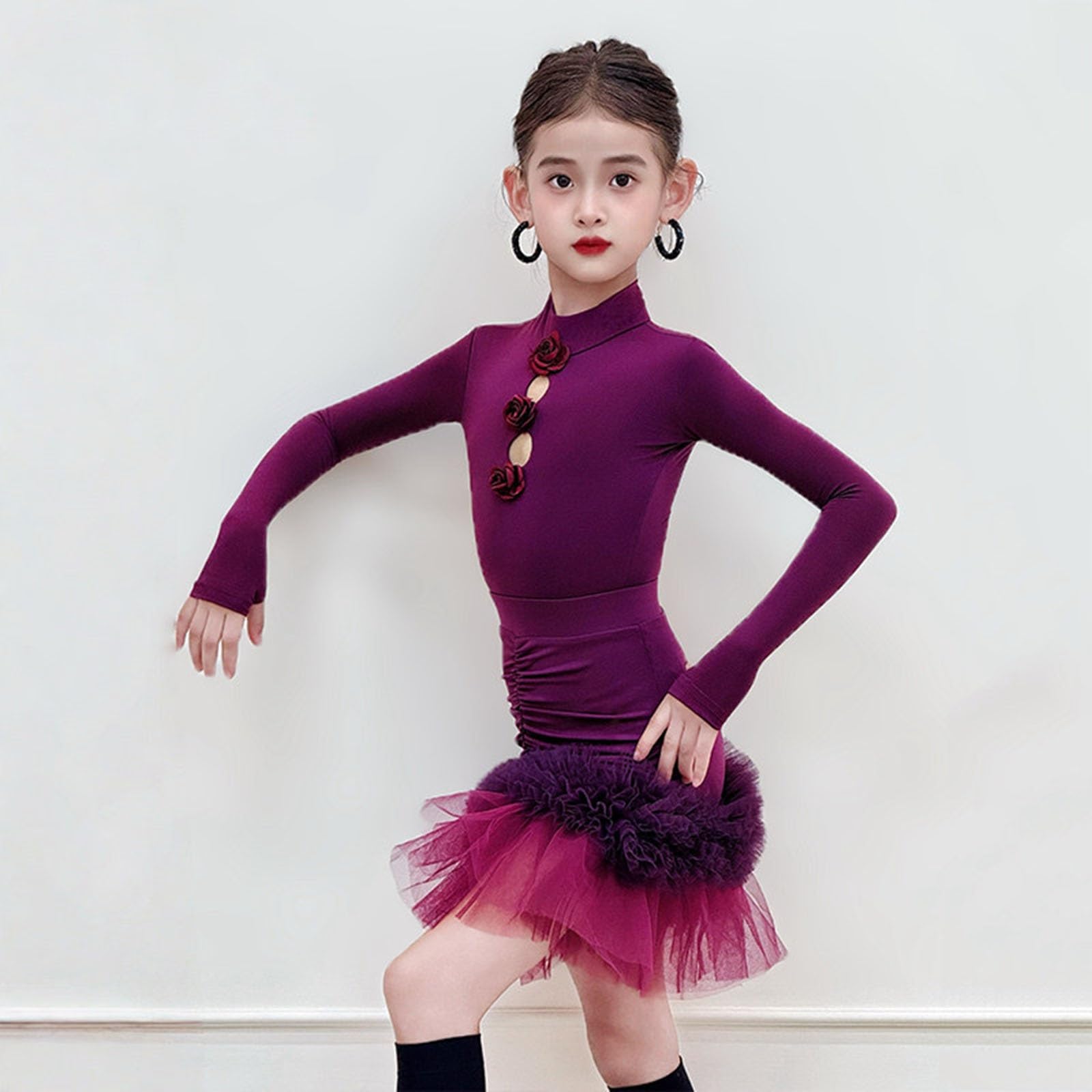 Abiti Classici Da Ballo Latino Body For Bambina In Due Pezzi Gonna In Tulle