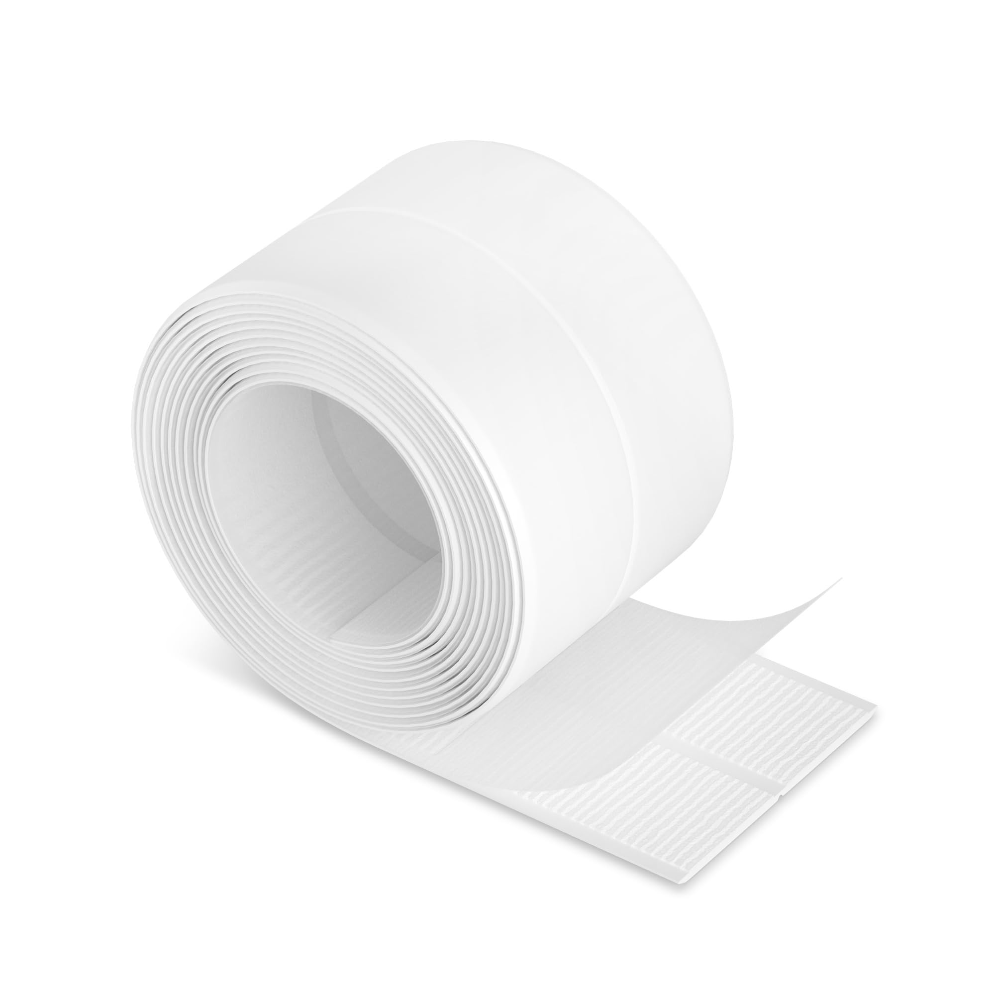 Isolbau - Cinta de sellado autoadhesiva para ducha - Cinta de sellado de PVC de 60 mm para baño y cocina - Cinta de sellado para bañeras, lavabos, inodoros, encimeras