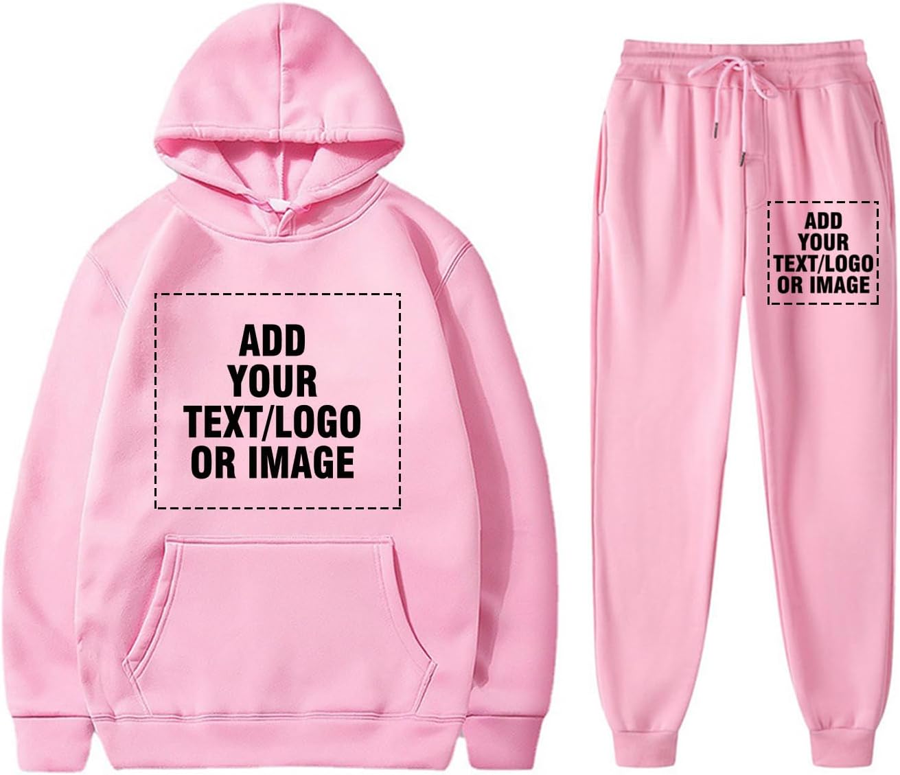 Mowbeat Custom Sweat Suit Hoodie Sweatshirt Pullover Personalized Long Sleeve Customization Sweater Sweatpants