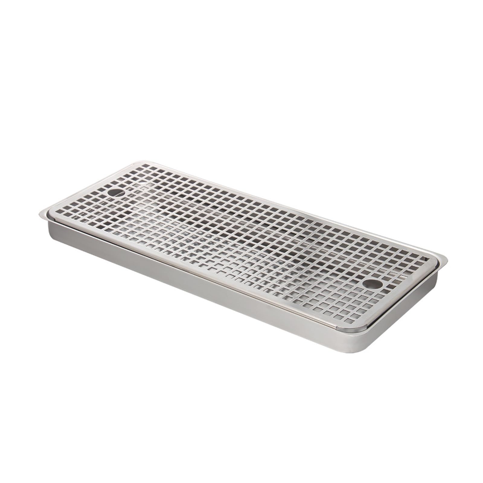 XFDZQQG Drip Tray, 11.8" Lstainless Steel Beer Drip Tray Drain Tray, Rectangular Water Tray, Bartender Tool, Suitable for Cafe, Camping and Bar,40cm/15.7'' L