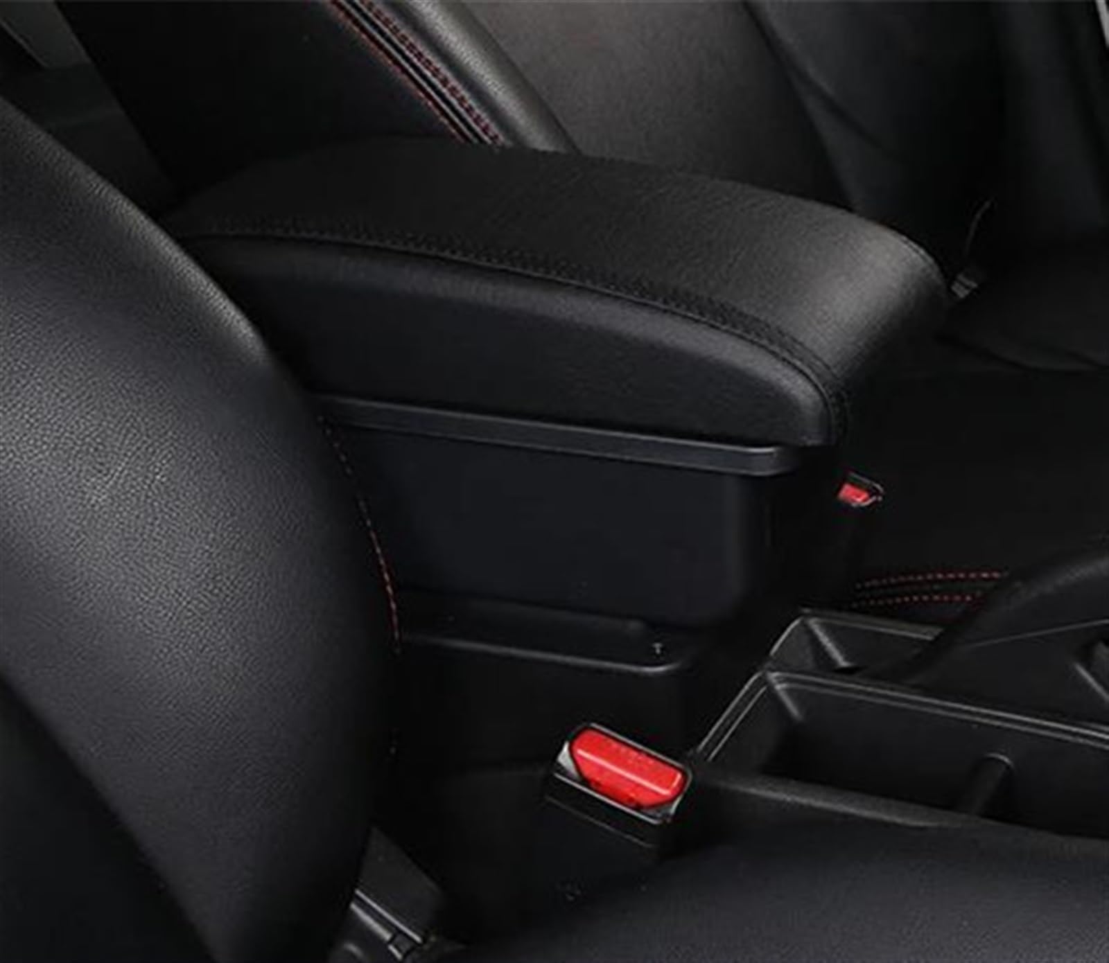 Noheeu A Black Line No Usb Car Interior Accessories Center Console Multifunctional Storage Box Armrest For Swift 2005-2023