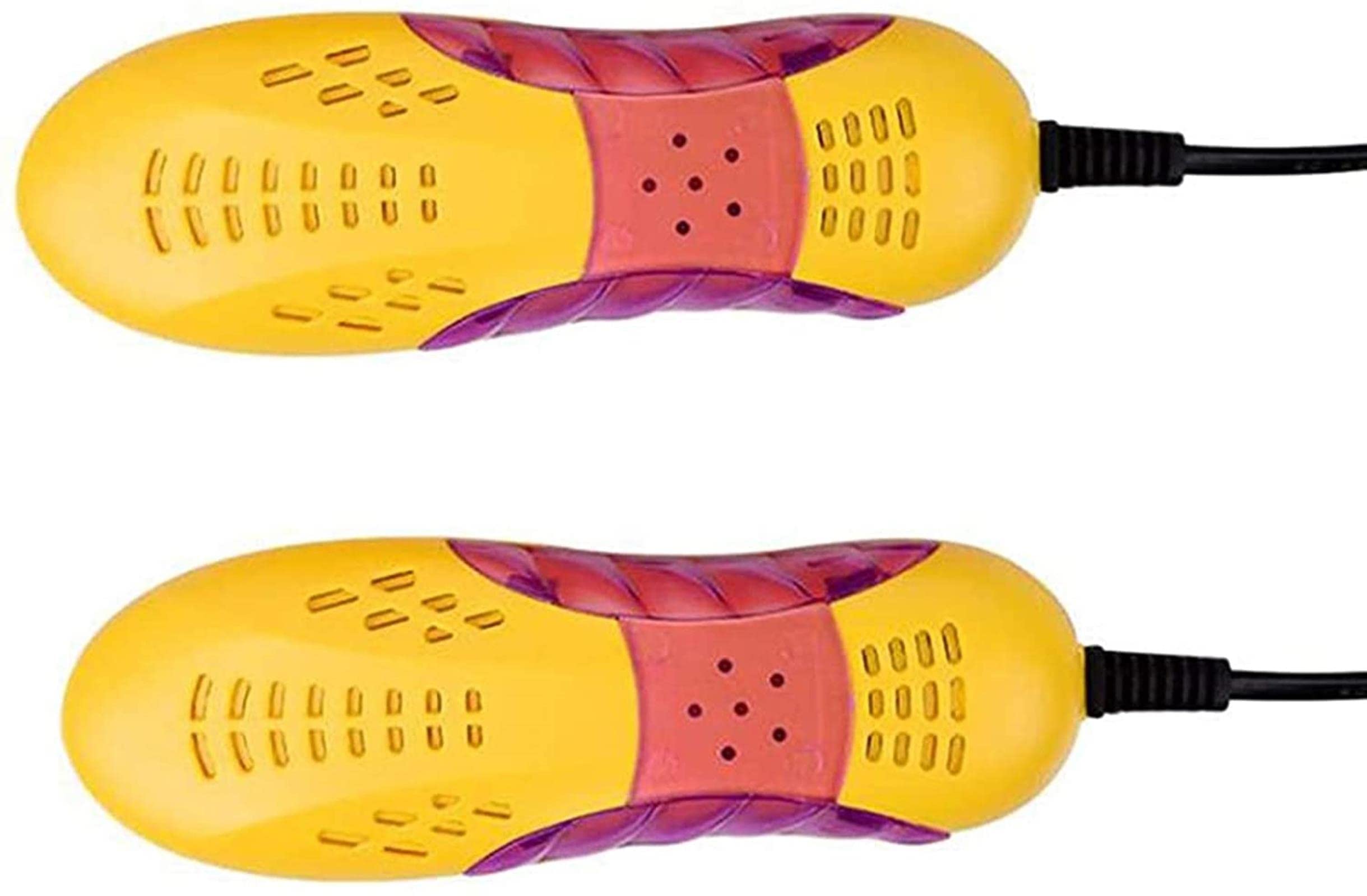 Secador de Botas de Zapatos, Calentador de Aire Caliente eléctrico portátil montado en Zapatos, secador de Zapatos Lindo (Amarillo Reino Unido) (Amarillo EE. UU.)