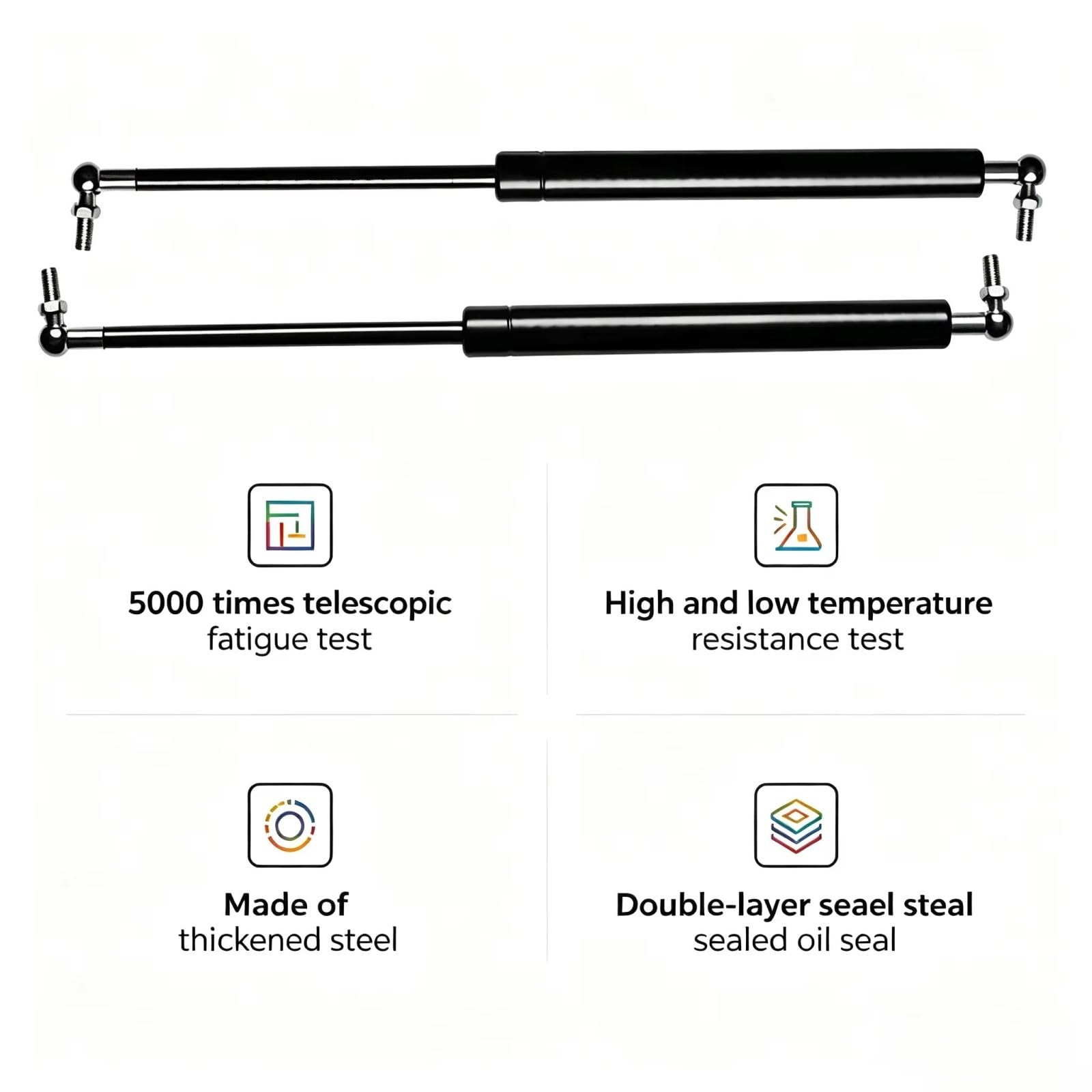 Générique Verins Coffre 2 Supports Levage Universels 300Mm-600Mm 300N Verin Hydraulique