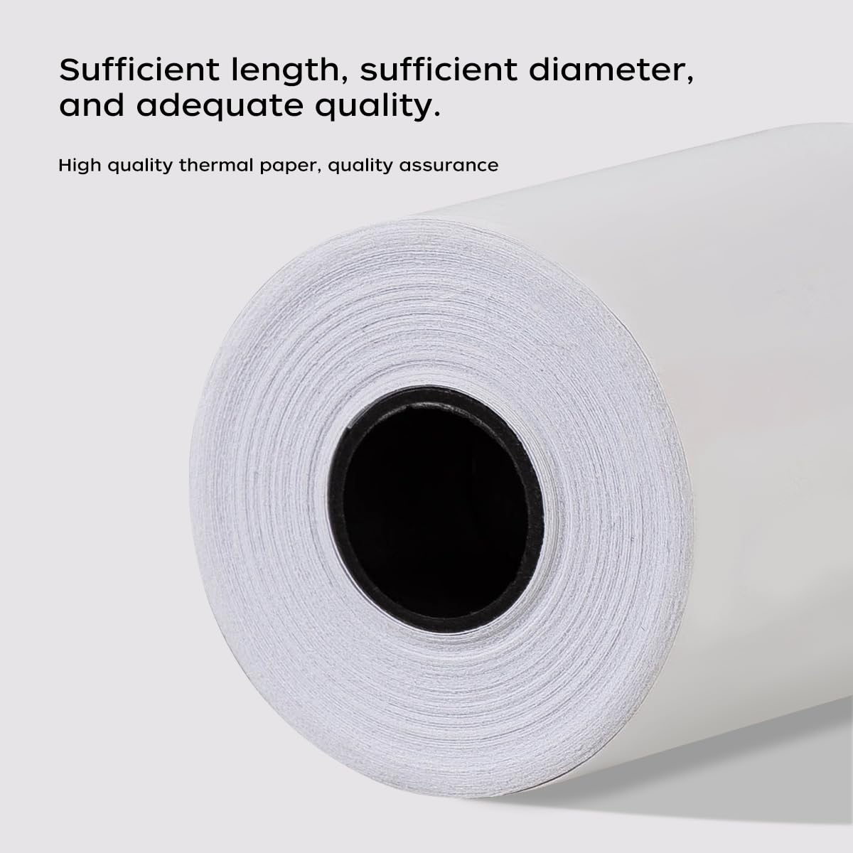 6 rolek papieru termicznego klasy premium, 80 x 80 mm, rolki kasowe, do drukarki EPOS, terminala POS i systemu kasowego, rdzeń papieru: Ø 13 mm, nie zawiera BPA, kolor biały