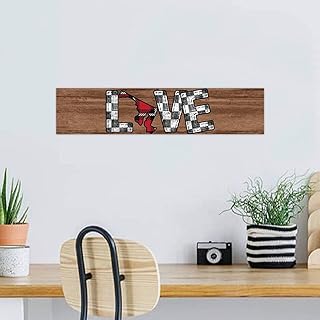 Love MARYLAND WASHINGTON D.C. Modern Wall Décor Wood Plank Hanging Sign 4x18 Inch United States Patriotic State Painted Wall Art Wood Plaque with Sayings Home Decor for Living Room Office