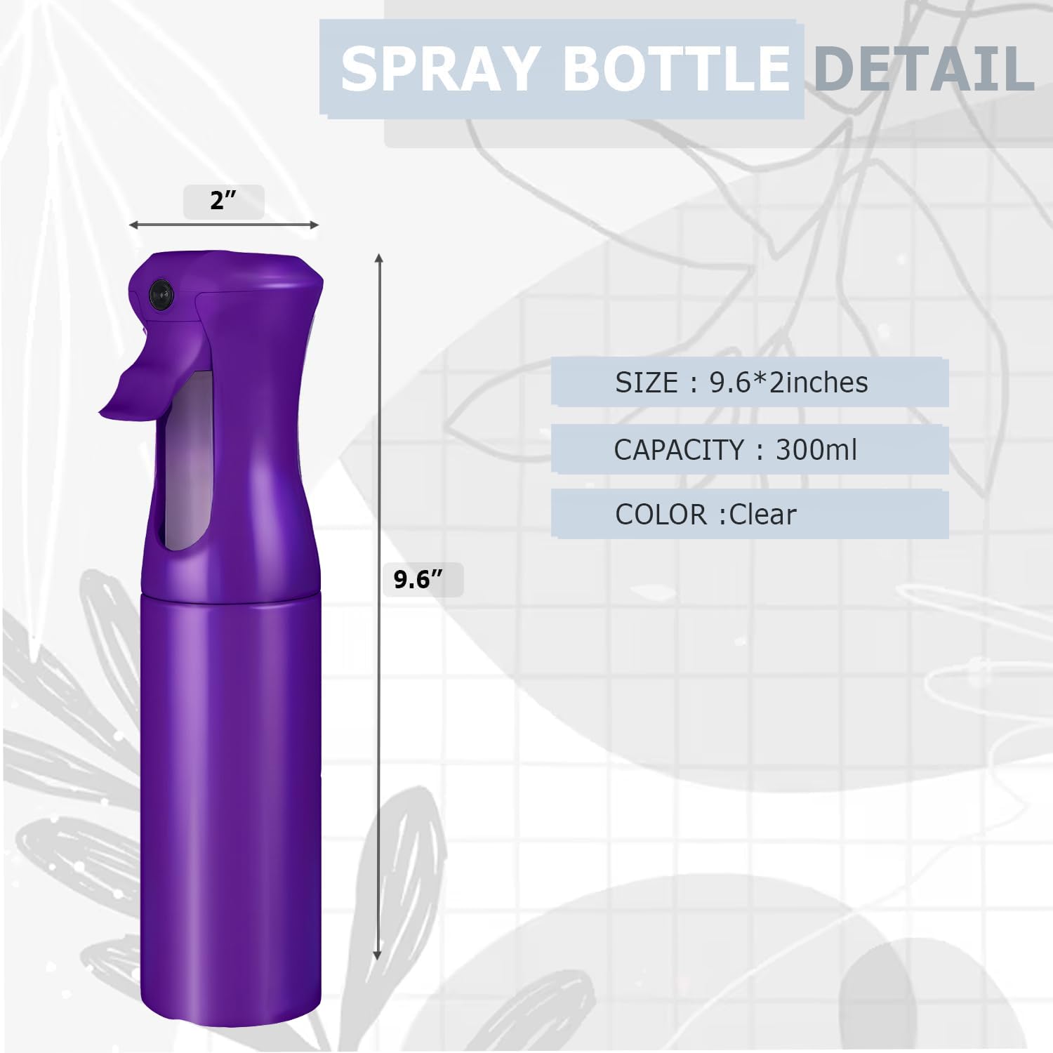 Amazon.com: VIGOR PATH Continuous Spray Bottle for Hair – Fine