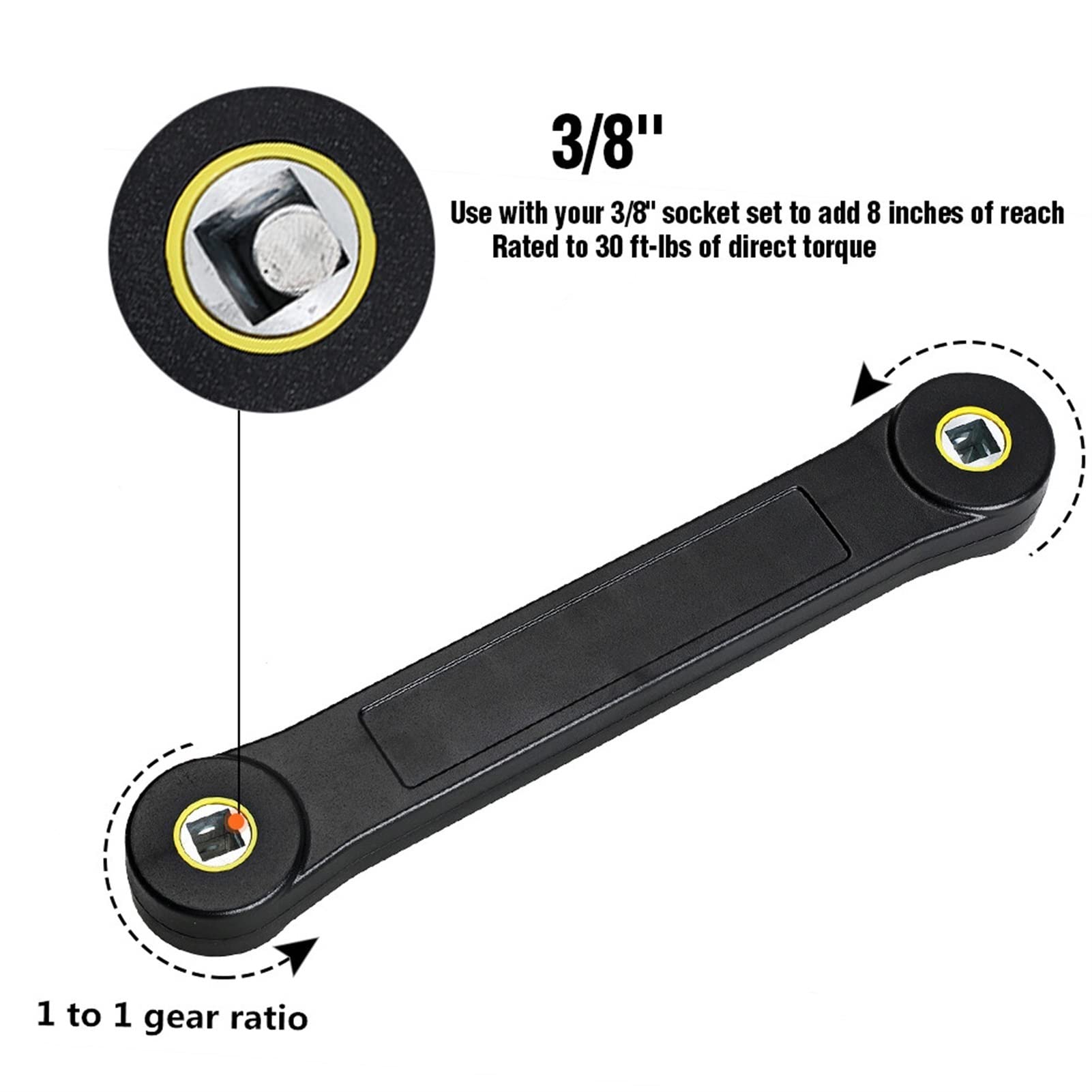 Klucz obrotowy Uniwersalny klucz przedłużacza Automotive DIY 3/8" Narzędzia do pojazdów samochodowych Auto Części zamienne Części do ręcznego samochodu