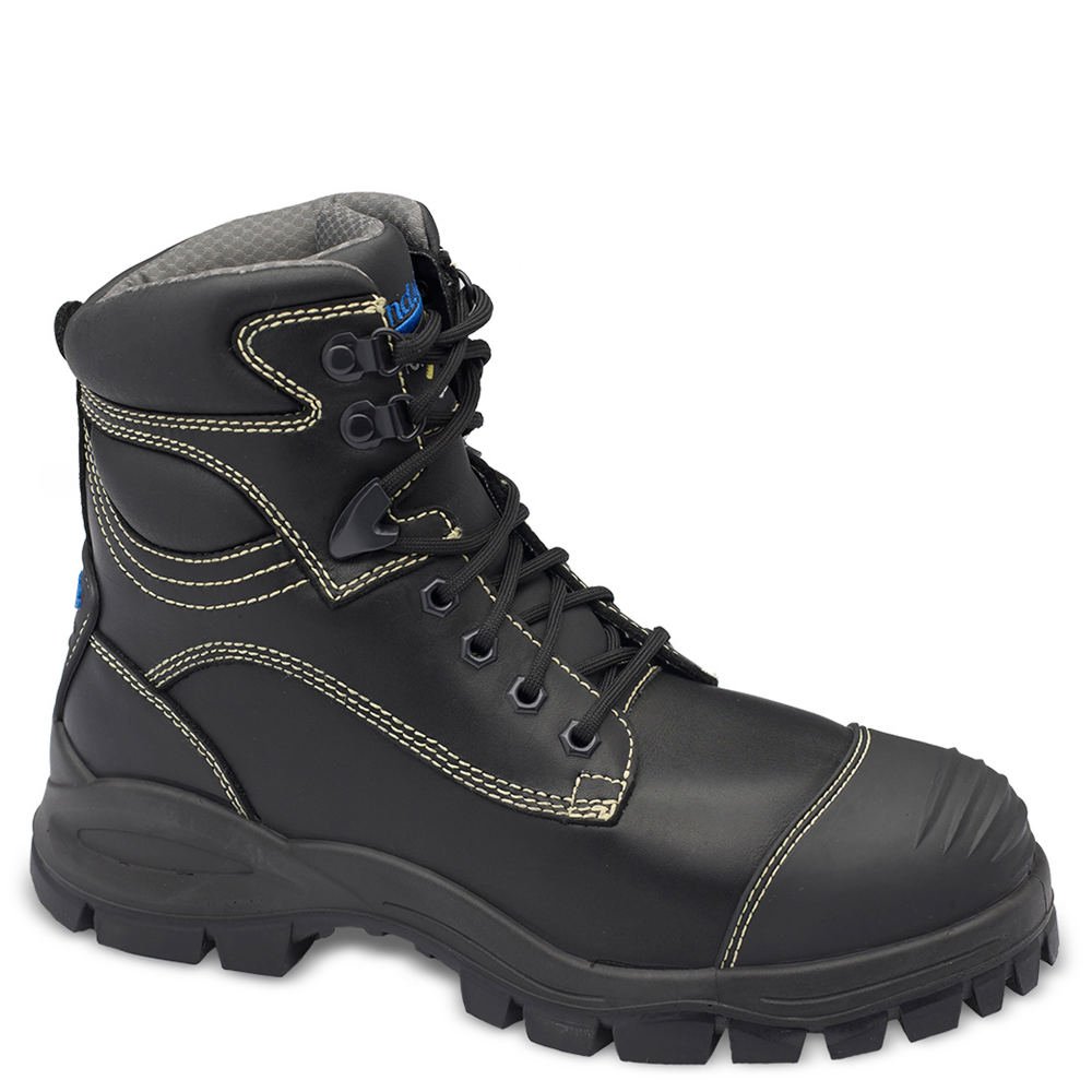 BlundstoneMen's Black, XFoot Series, Steel Toe, EH, Mt, PR Boot (7.0 MW)