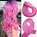 Produktbild Tape in Echthaar Extensions Haare 18 Zoll/45cm #Pink 40g / 20PCS Brazilian Remy Hair Tape-in Haarverlängerungen seidige gerade Haut einschlag menschlichen Remy Haar