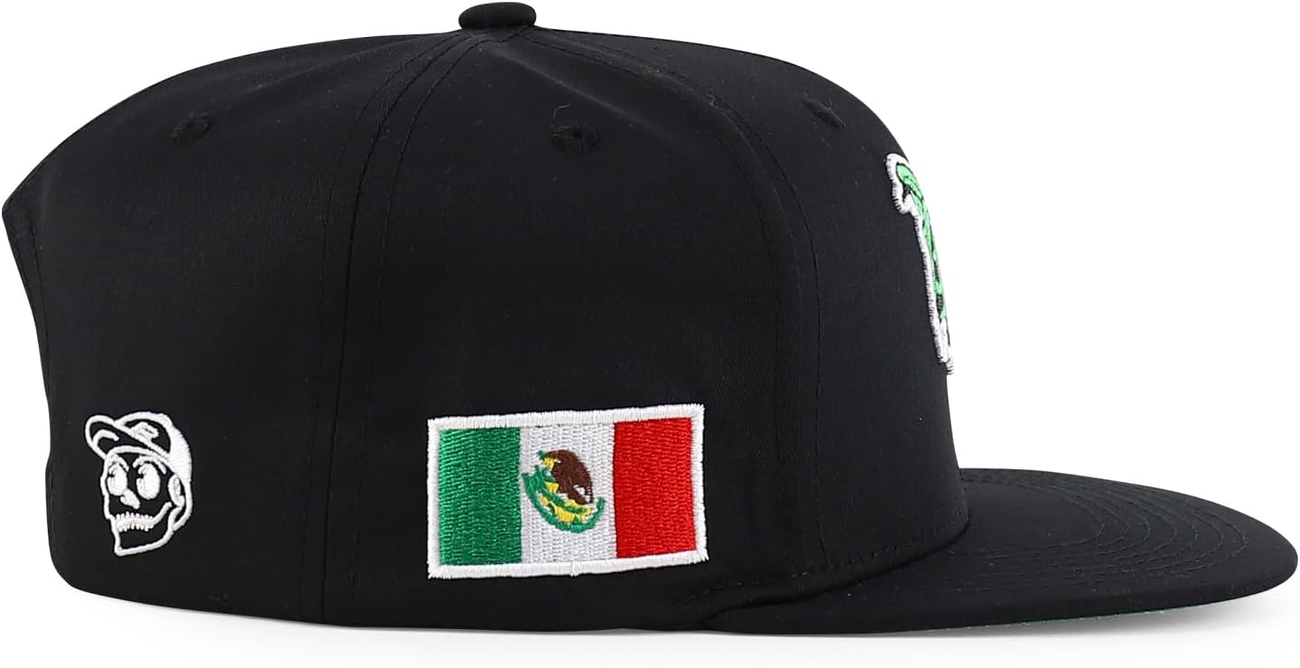 Trendy Apparel Shop 3D Rooster Embroidered Flat Bill Snapback Cap - Image 4