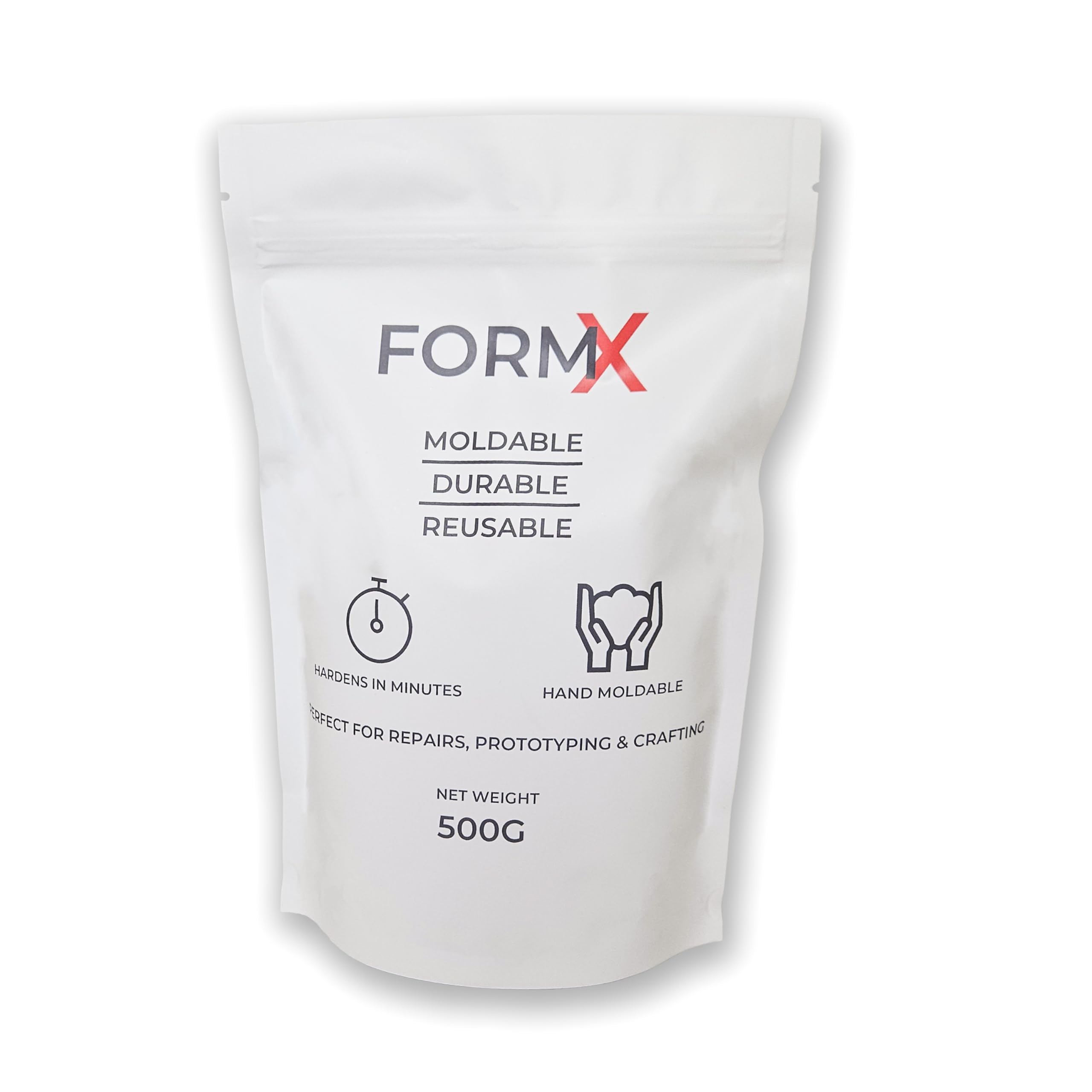 FormX Hand Mouldable Reusable BioPlastic 500g - Simple to Use, Non-Toxic Polymorph for Crafts and DIY
