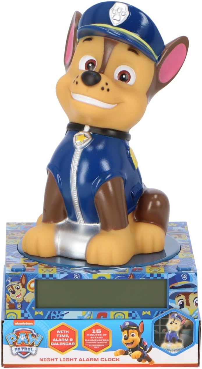 Paw Patrol 3D Wekker puts nachtlampje en geluiden, Multicolored, Multicolored