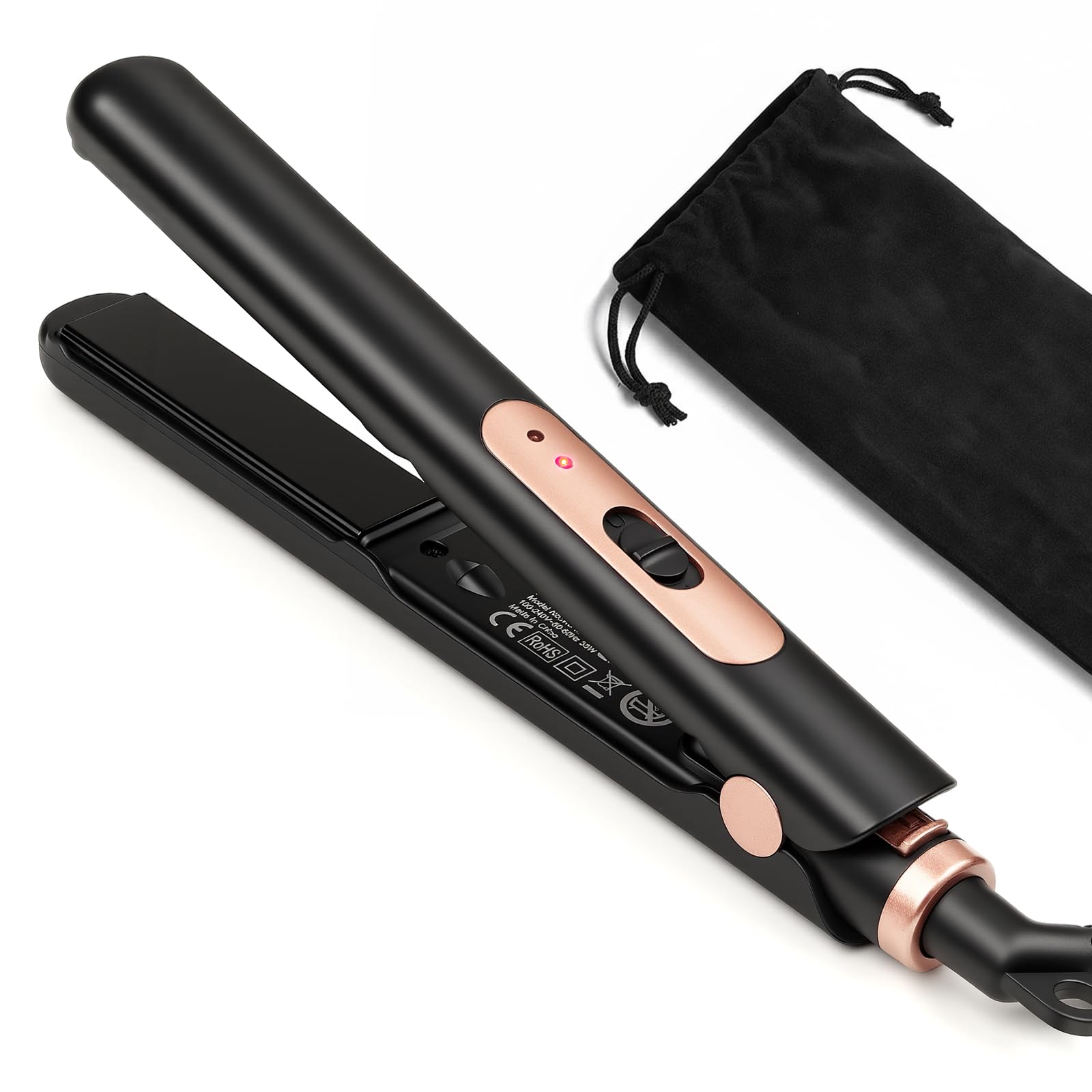 JAETON Small Flat Iron 0 7 Inch Mini Hair Straightener and Curler 2 in 1 30S Heat-up Dual