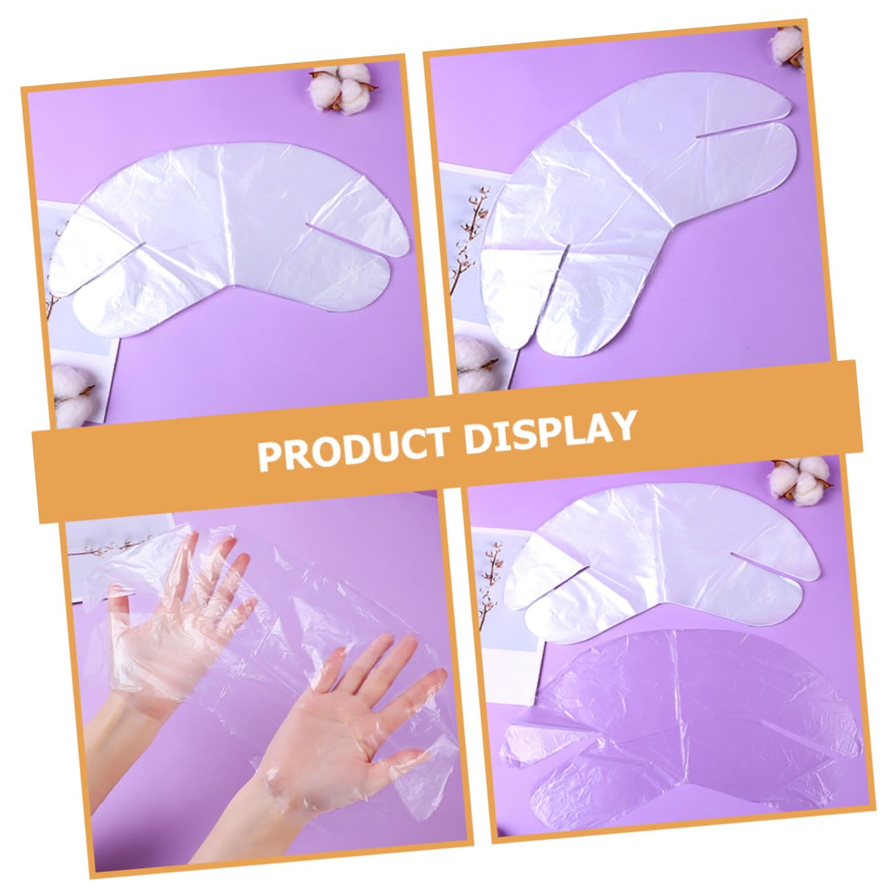 Ipetboom 200pcs Plastic Neck Mask Patch Face Mask Moisturizing Sheets Neck Paper Diy Sheets for Spa Use