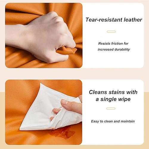 Miniatura 5 de Upholstered Leather Dining Room Chairs, Dining Chairs Set Kitchen Chair with Solid Wood Legs, Dining Room Side Chair for Bedroom, Vanity, Living