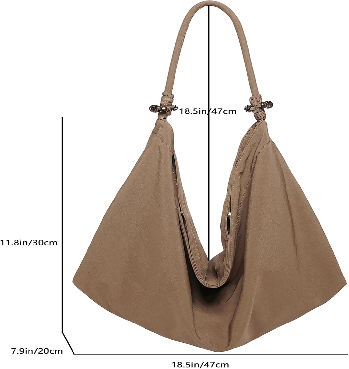 Carfond Large Tote Bag for Women Lightweight Cloth Hobo Shoulder Bag for Travel Gym Casual Handbags - Image 4