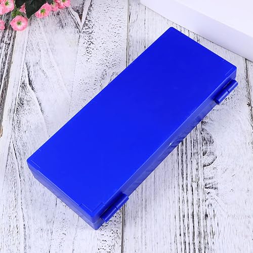 Miniatura 4 de ULTECHNOVO Caja de diapositivas para microscopio, 2 soportes deslizantes con ranuras numeradas, para portaobjetos de microscopio preparados para