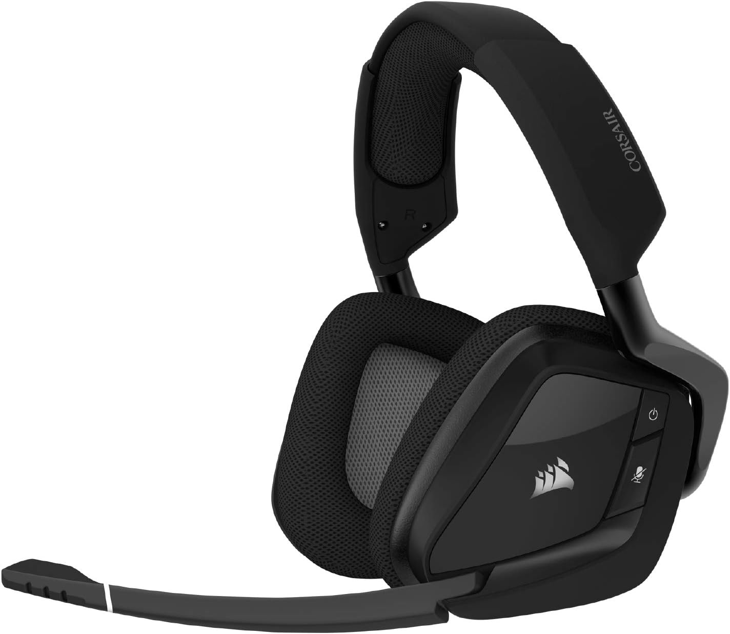 CORSAIR VOID RGB ELITE Wireless Gaming Headset – 7.1 Surround Sound – Omni-Directional Microphone – Microfiber Mesh Earpads – Up to 40ft Range – iCUE Compatible – PC