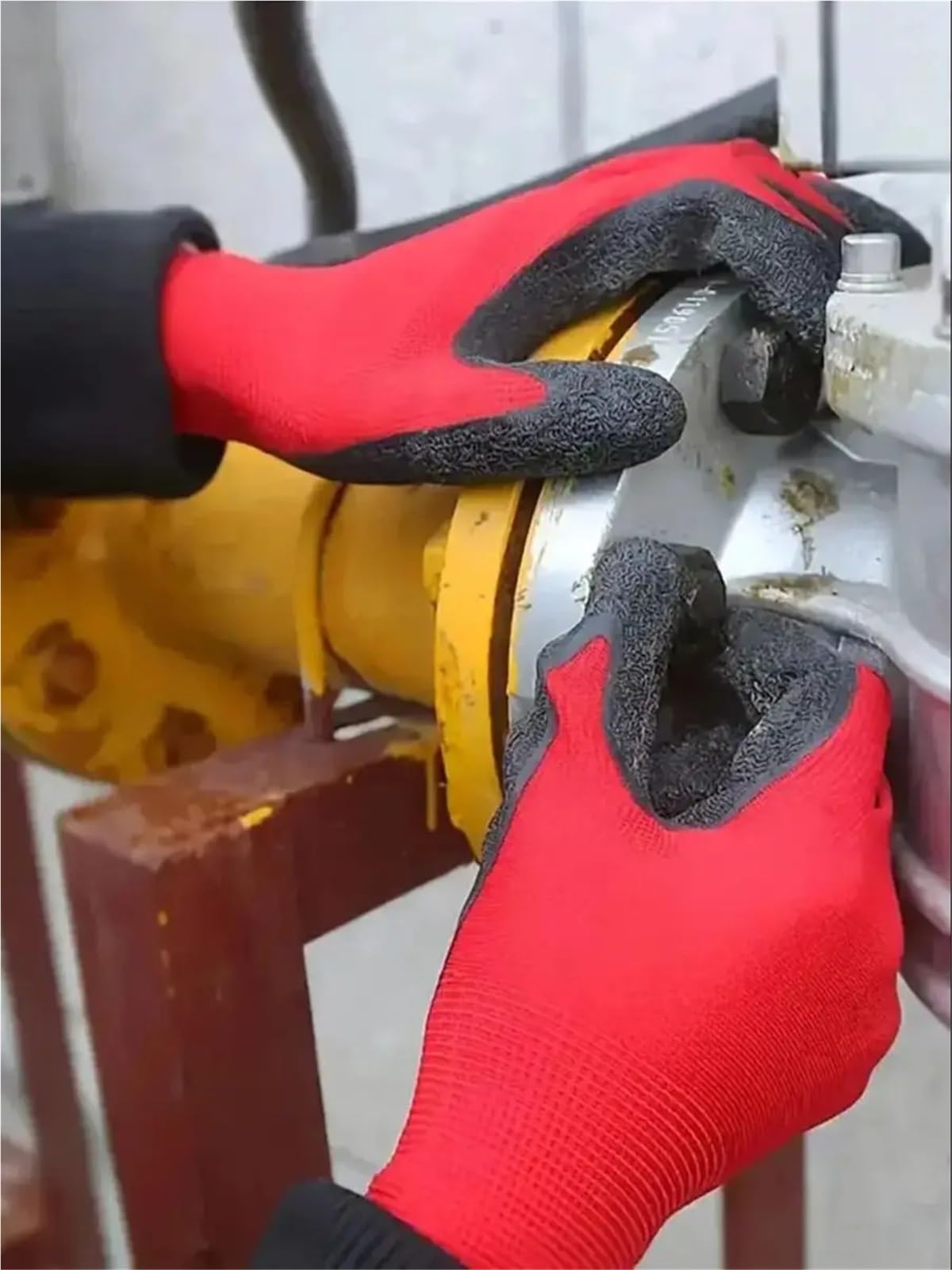 30 Pezzi/20 Paia Di Guanti Da Lavoro Protettivi Di Sicurezza In Maglia Di Poliestere Con Palmo In Lattice Di Gomma, Guanti Da Giardinaggio, Diserbo E Costruzione(20pairs,L)