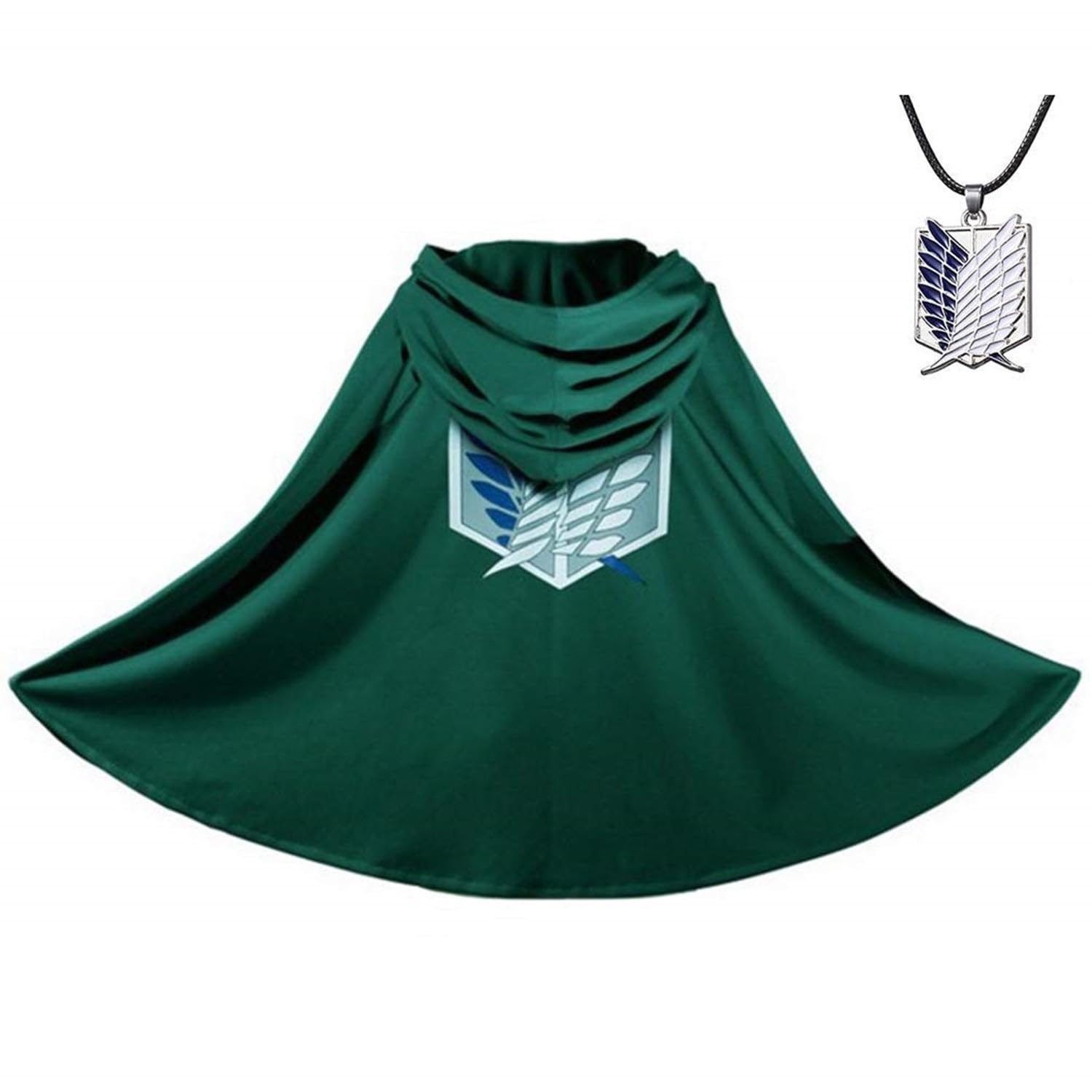 Venzina Infants Anime Cosplay Cloak Green Hooded Cloak With Necklace, Anime Cosplay Costume Wings Capes - Size L (B0CNLW5XSK) Amazon Price History, Amazon Price Tracker