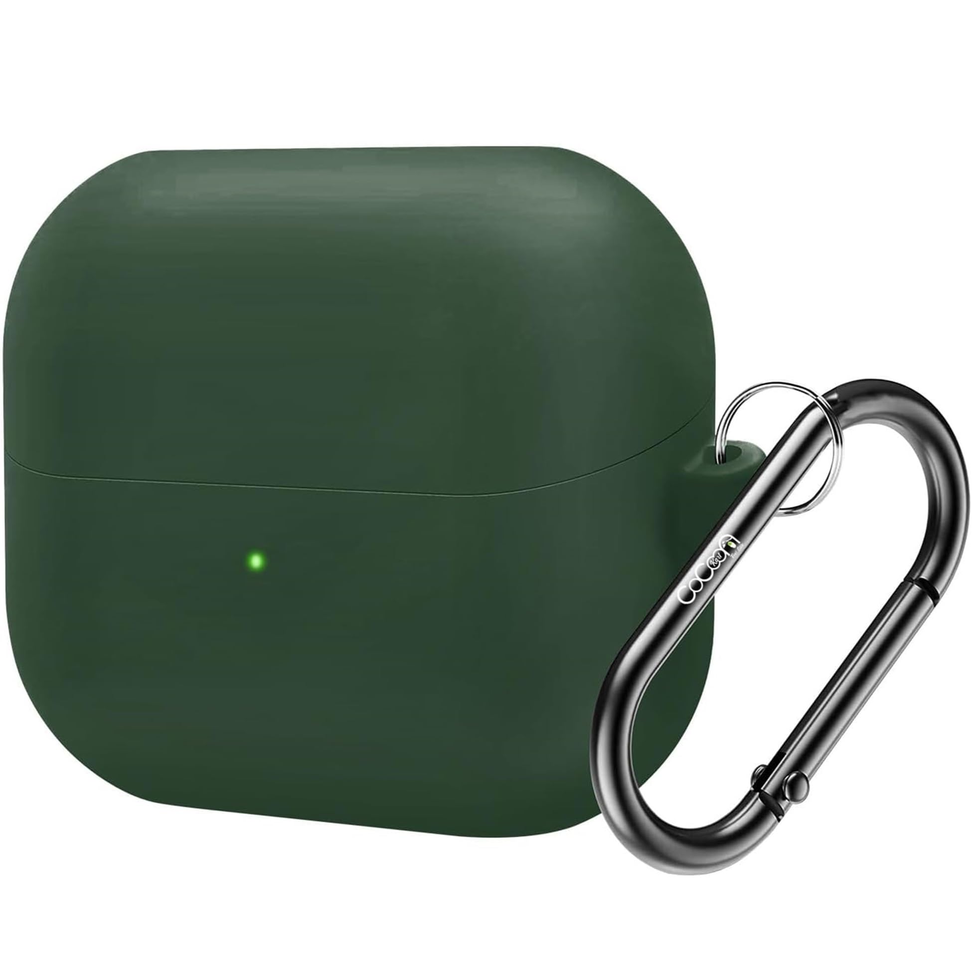 cocoonkart silicone case cover compatible for samsungg galaxy buds 3 pro/galaxy buds 3 (green)
