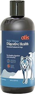 O.T.I.S. Wild Things Digestive Health Liquid Probiotic for Dogs – 8 fl oz – with Ancestral & Heritage Strains – Salmon Oil Base – Supports Gut, Immunity & Digestion