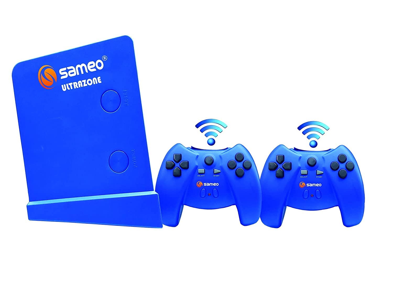 Sameo ULTRAZONE Wireless 8 Bit Game Console for TV with 2 Cordless Joysticks | 362 In-Built Games | Ideal for Adults, Kids, Boys, Girls | 6 Months Warranty (Blue)