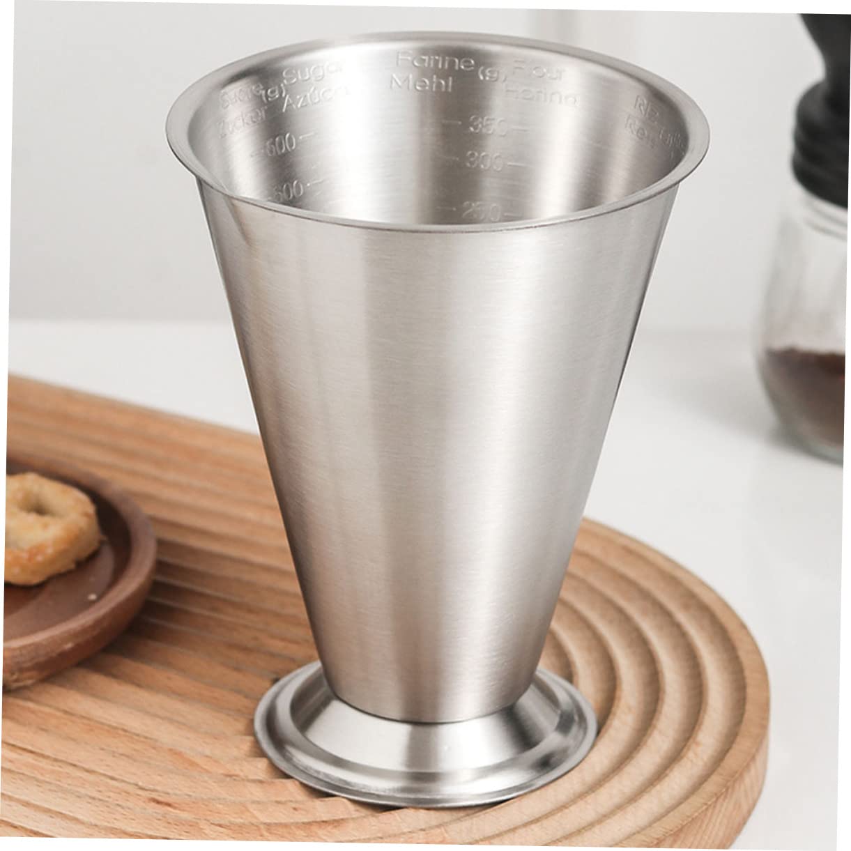 VALICLUD Taza Medidora Inoxidable 500Ml Taza Medidora Herramienta de Medición Multiusos para Cocinar y Hornear para Polvo y