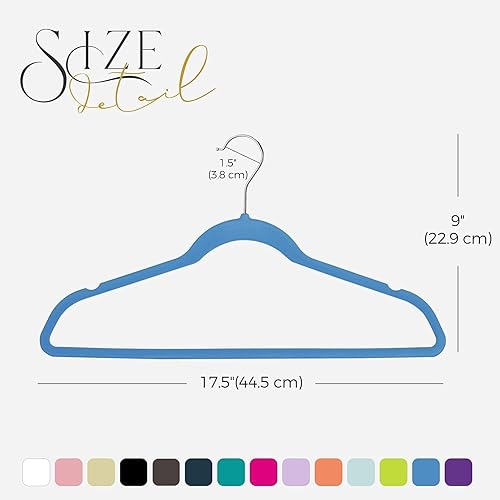 Miniatura 164 de HOUSE DAY - Perchas de terciopelo antideslizantes para trajes (60 unidades)