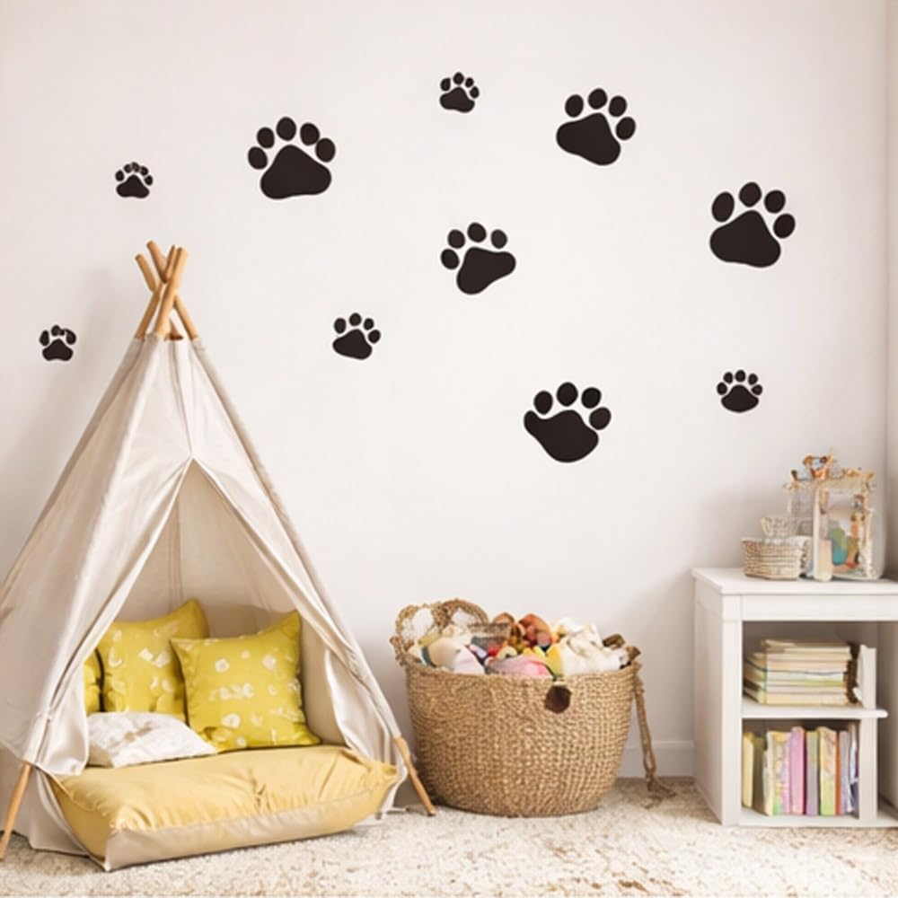Funny Dog Cat Paw Print Wall Decals - FREE SHIPPING -3