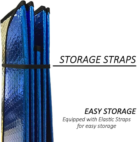 Miniatura 4 de Big Hippo - Parasol para parabrisas de coche, parasol para ventana lateral del coche como bonificación, parasol parabrisas, refleja los rayos de