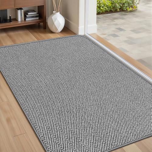 BEISIFLOOR Ultra Thin Door Mat Indoor Entrance 24