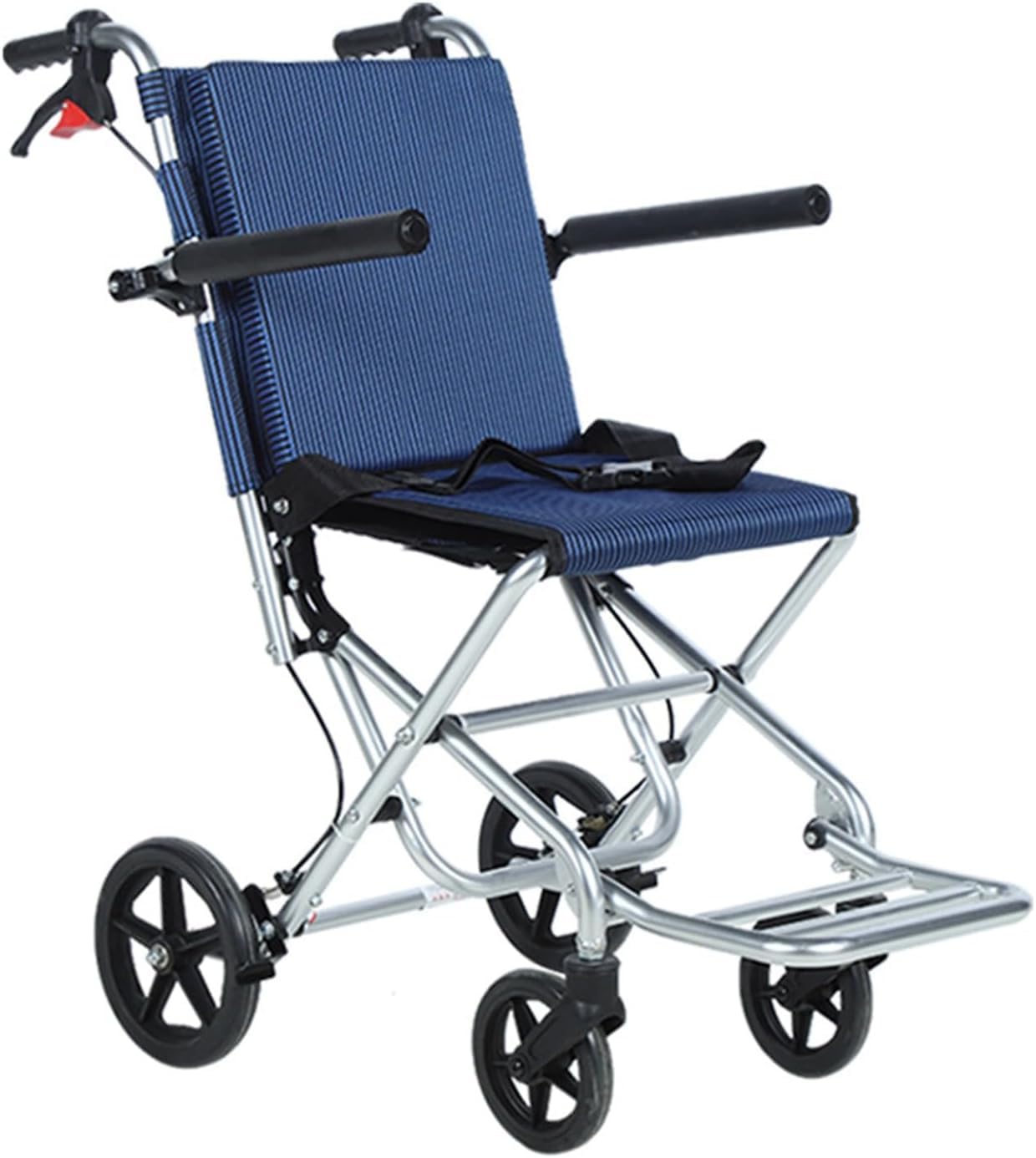 Sedia a rotelle in lega di alluminio ultraleggera sedia a rotelle mobile pieghevole per interni ed esterni sedia a rotelle portatile Sedia a rotelle per anziani può essere imbarcato sedie a rotelle