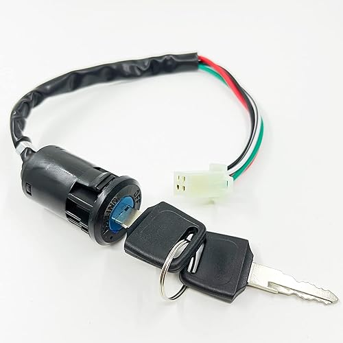 Miniatura 5 de Juego de interruptores de encendido con llave de scooter eléctrico con tapa para motocicleta de 50 cc, 70 cc, 90 cc, 110 cc, 125 cc, 150 cc, 200 cc,
