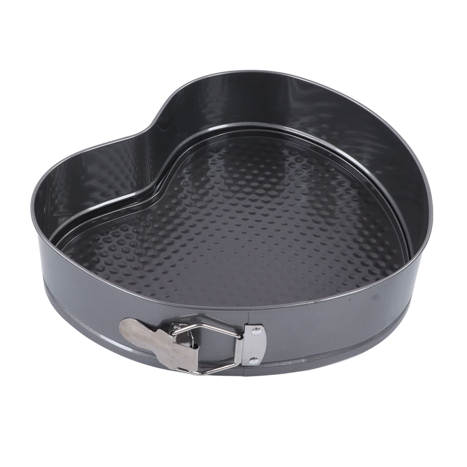 Aramox Lot de 6 Moules à Charnière Antiadhésifs en Forme de Cœur en Acier Inoxydable avec Fond Amovible, Chauffage Uniforme pour Gâteau au Fromage, Mousse, Anniversaire, Mariage