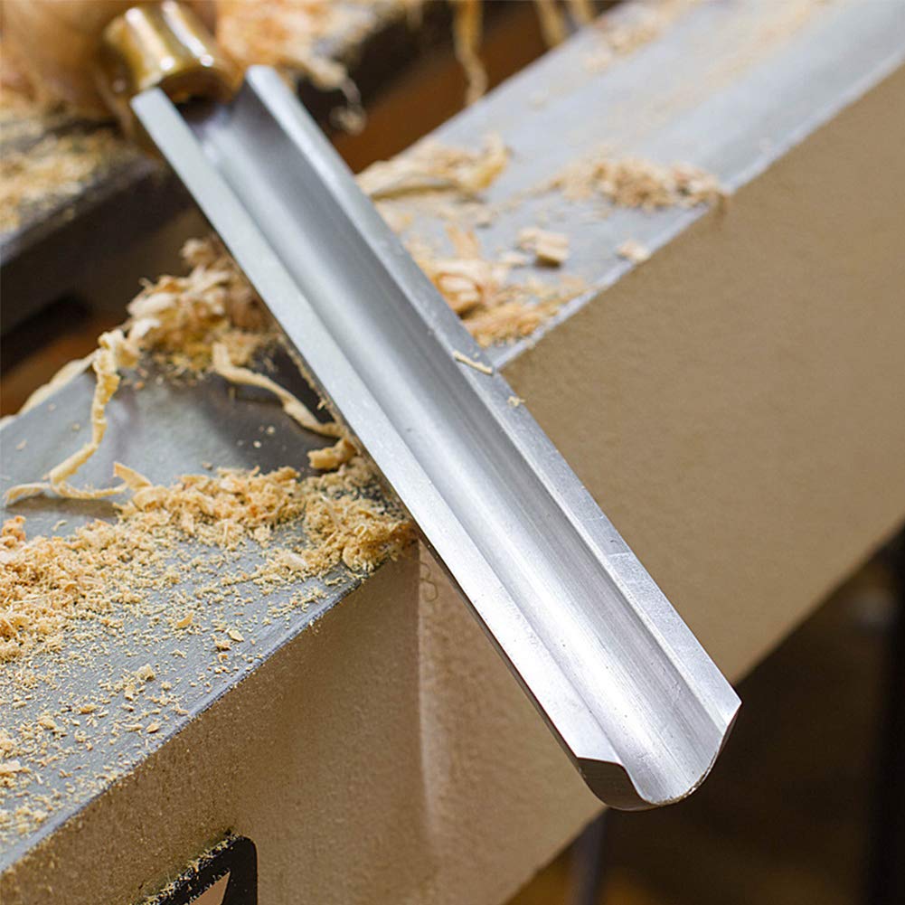 Scalpello per Tornio, Sgorbia per Sgorbia Scalpello per Tornio Utensili per Tornitura Del Legno, Utensili per Tornitura Del Legno con Manico in Legno, Raschietto per Sgorbia per Hobbisti Del