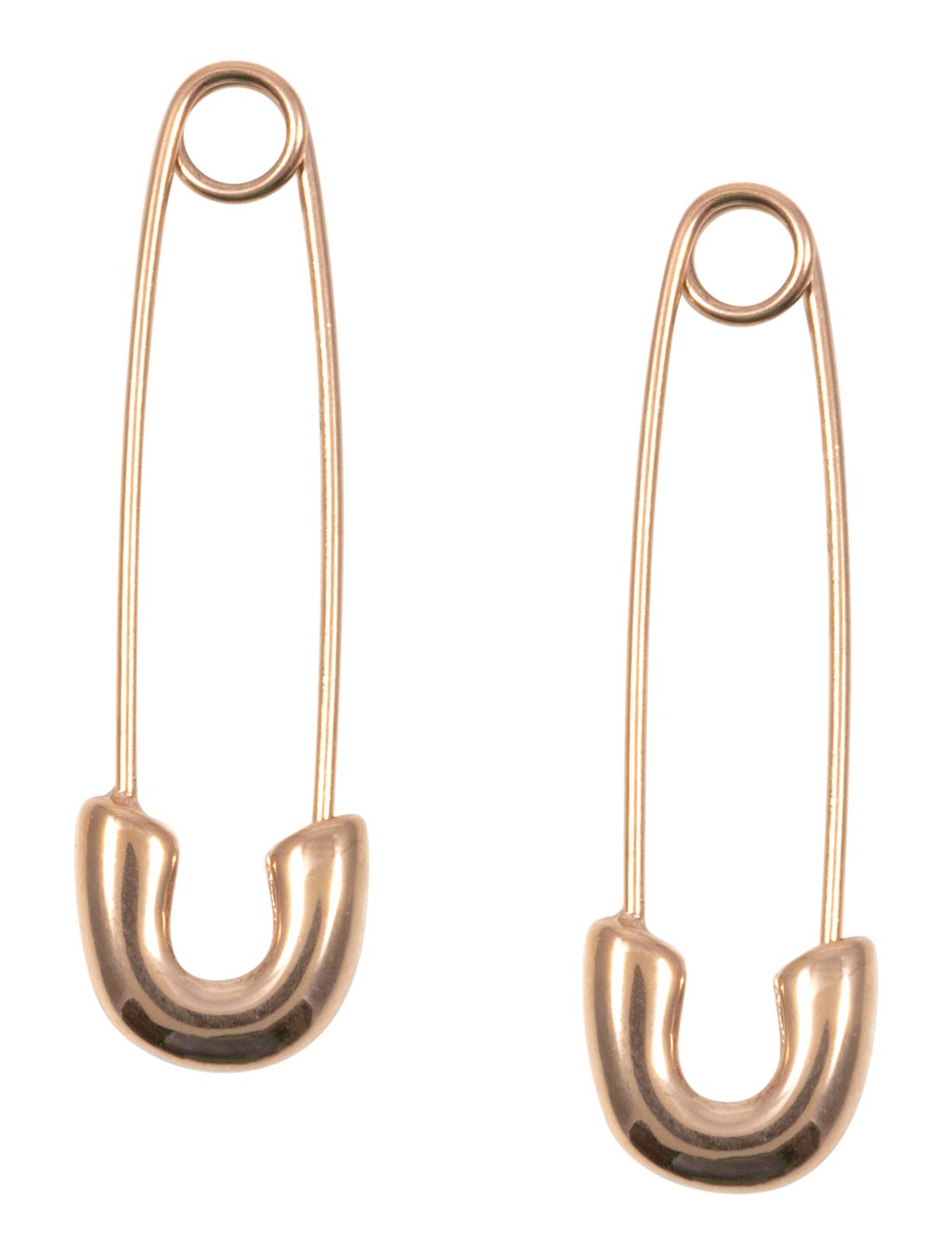 Happiness Boutique Femmes Boucles d'Oreilles Epingle de Sûreté Plaqué Or Rose | Boucles d'Oreilles Délicates Bijoux Acier Inoxyd