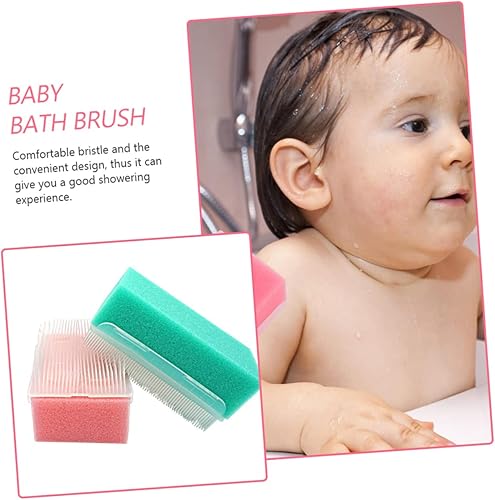 Miniatura 5 de 6 cepillos sensoriales para entrenamiento de integración sensorial, esponjas de baño suaves para cuidado suave y de la piel para baño y juego