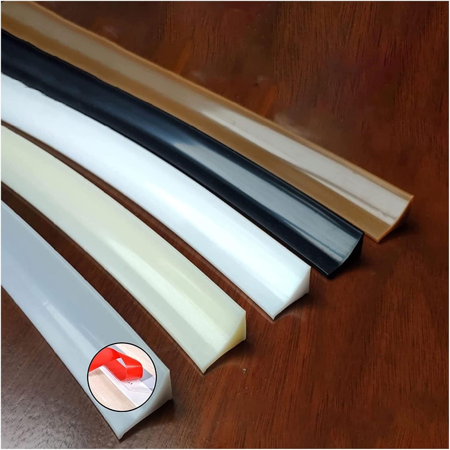 Water Barrier Retaining Strip, Shower Floor Seal Barrier Dam, 60400cm Silicone Shower Threshold