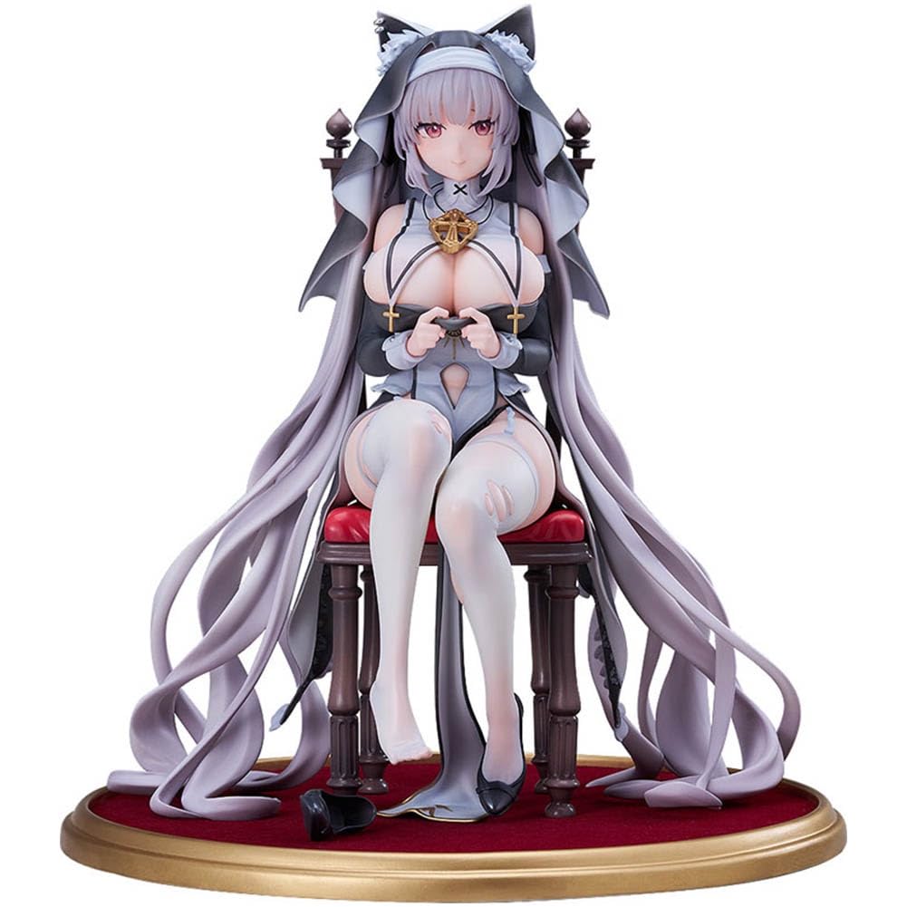 Figura de anime Alvina-chan ilustración manga monja figura 21 cm