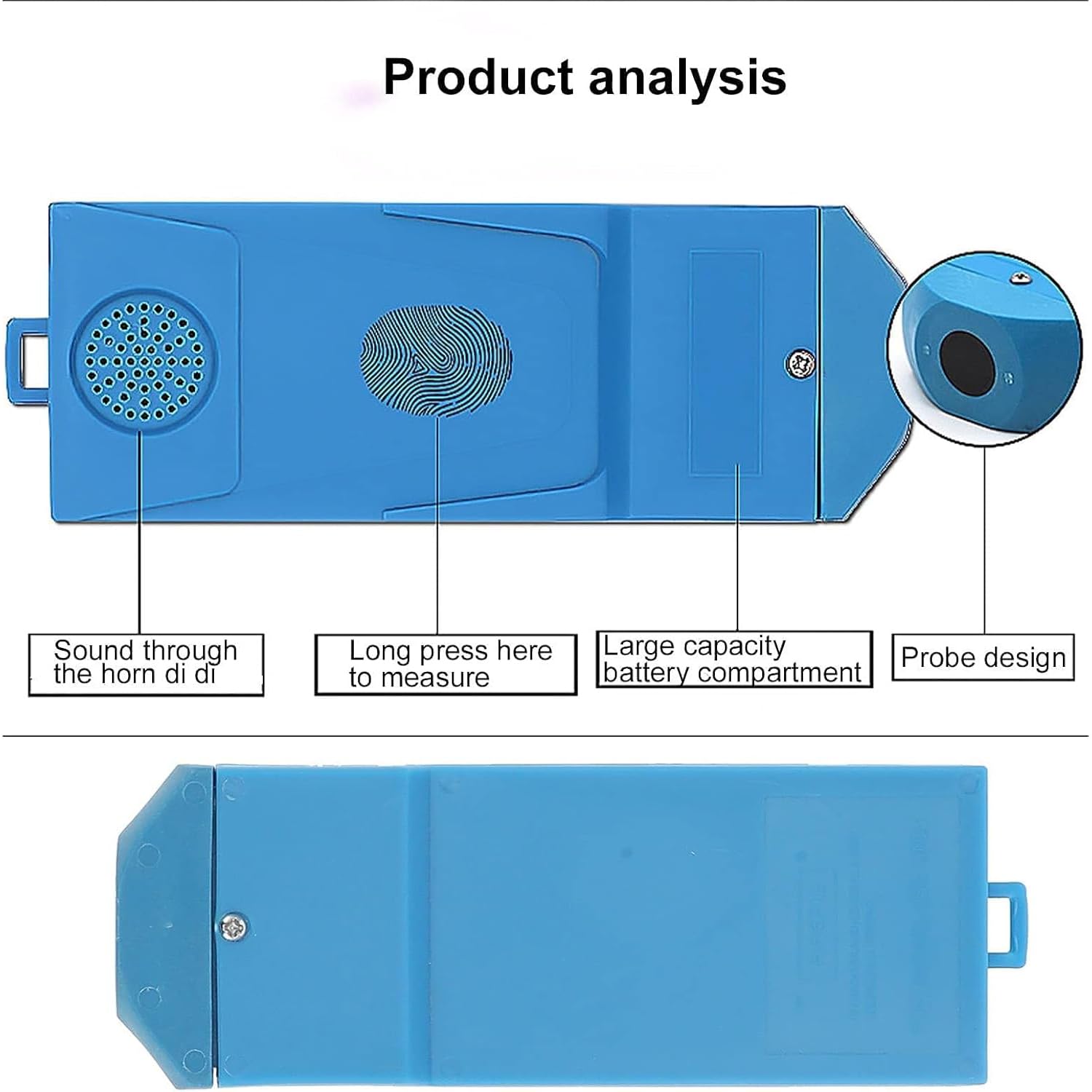Tester Portatile Per La Gravidanza Dei Suini, Rilevatore Veterinario Di Gravidanza, Con Sonda a Ultrasuoni Impermeabile a 360° E Segnale Acustico Di Avviso, Apparecchio Diagnostico Veterinario Portati