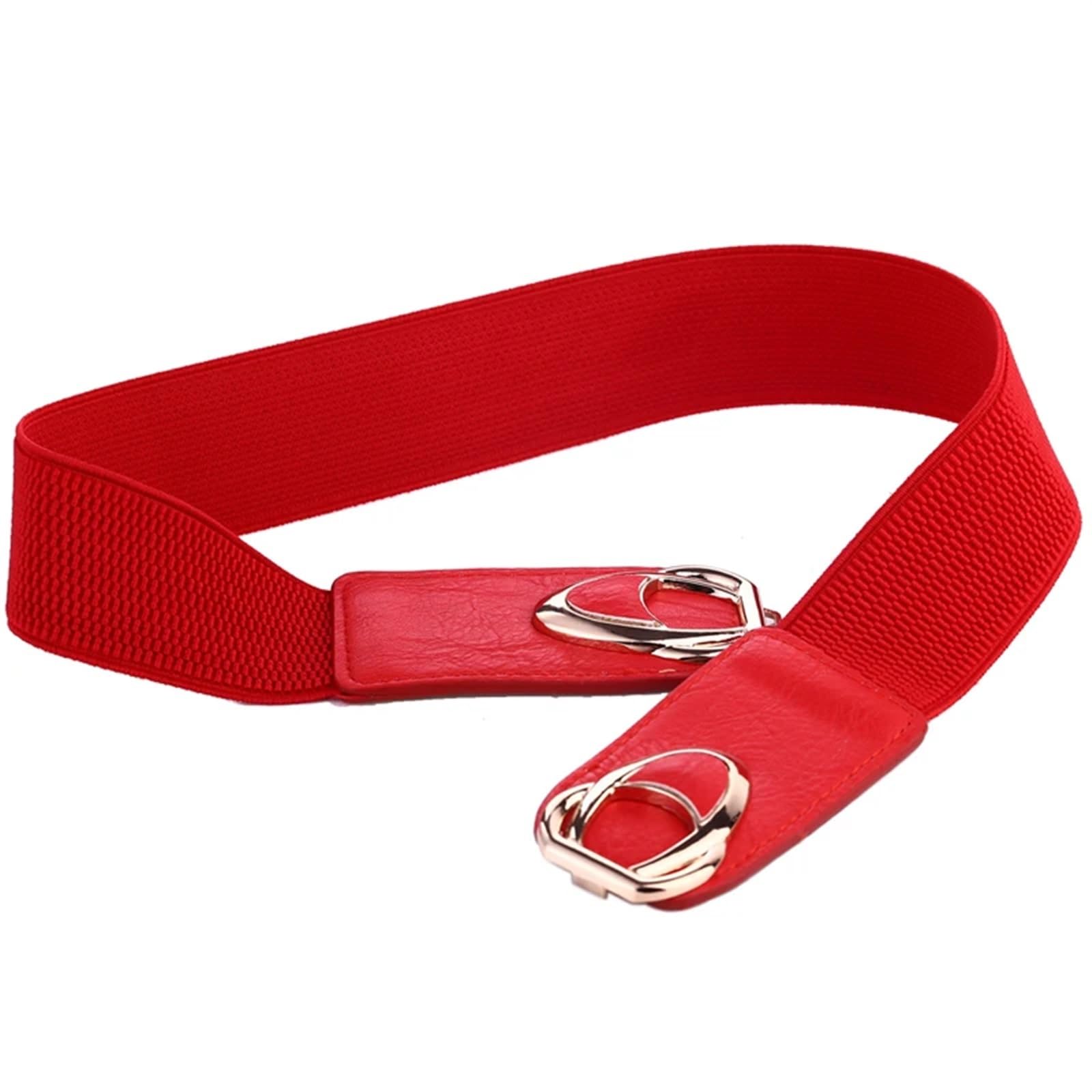 Ceintures pour Femme Ceinture en cuir PU élastique larges femmes Stretch taille épaisse robe grande