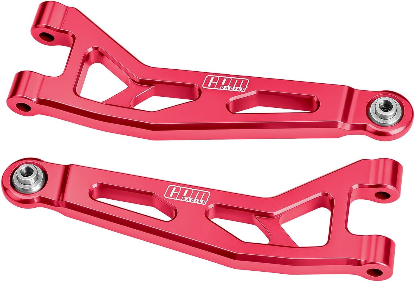GPM for Arrma 1/16 Mini Kraton 3S 7075-T6 Aluminum Front Upper Suspension Arms Front Upper Control Arms Replacement RC Car Parts (Red)