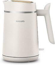 Philips HD9365/10 Conscious Collection Wasserkocher, biologischer, 100% recycelter Kunststoff, Nachhaltig, 2.200 Watt, 1,7 l Füllmenge, Crème