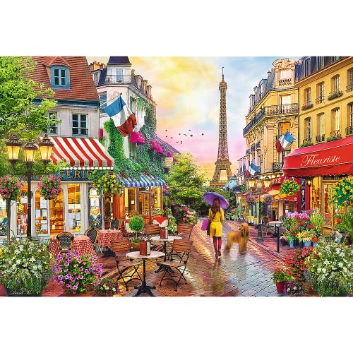 Trefl Charming Paris - Rompecabezas de 1500 piezas 33.5"x22.8" miniatura 2