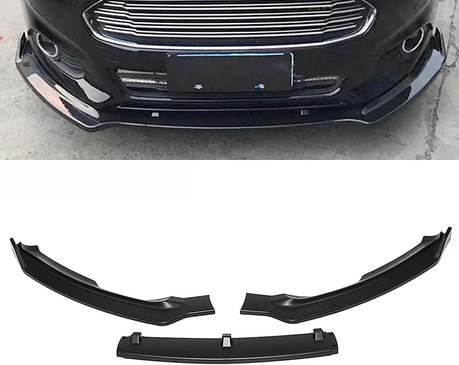 Becquet avant pour Ford Mondeo 2017-2018 spoiler de lèvre noir