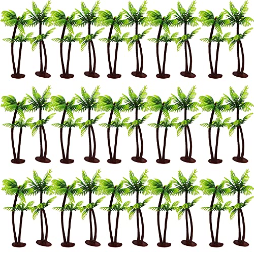 YOOHUA 25PCS Coconut Palm Model Artificial Trees/Cake Topper - Charming Cupcake Topper Scenery Model...