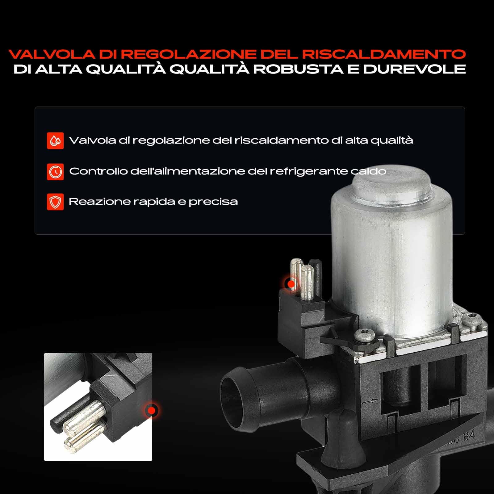 Frankberg Valvola di regolazione del refrigerante Elettrico Compatibile con SL R129 280-600 Sprinter 2-T B901 B902 3-T B903 4-T B904 Vito W638 V-Class 638/2 Replace# 0018300684