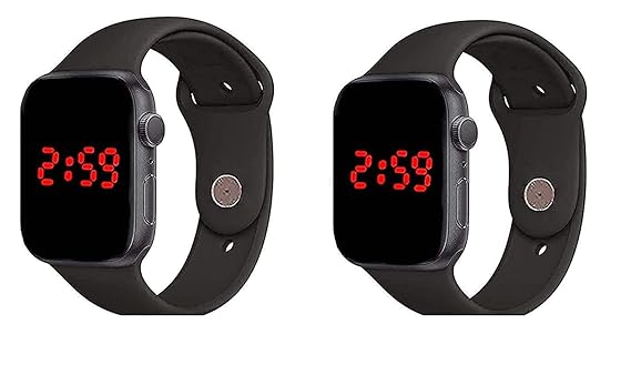 HILY - Multi-Colour Digital Glory APL Shaped Screen Led Light Digital Watch for Kids - Best Gift for Kids watch234554